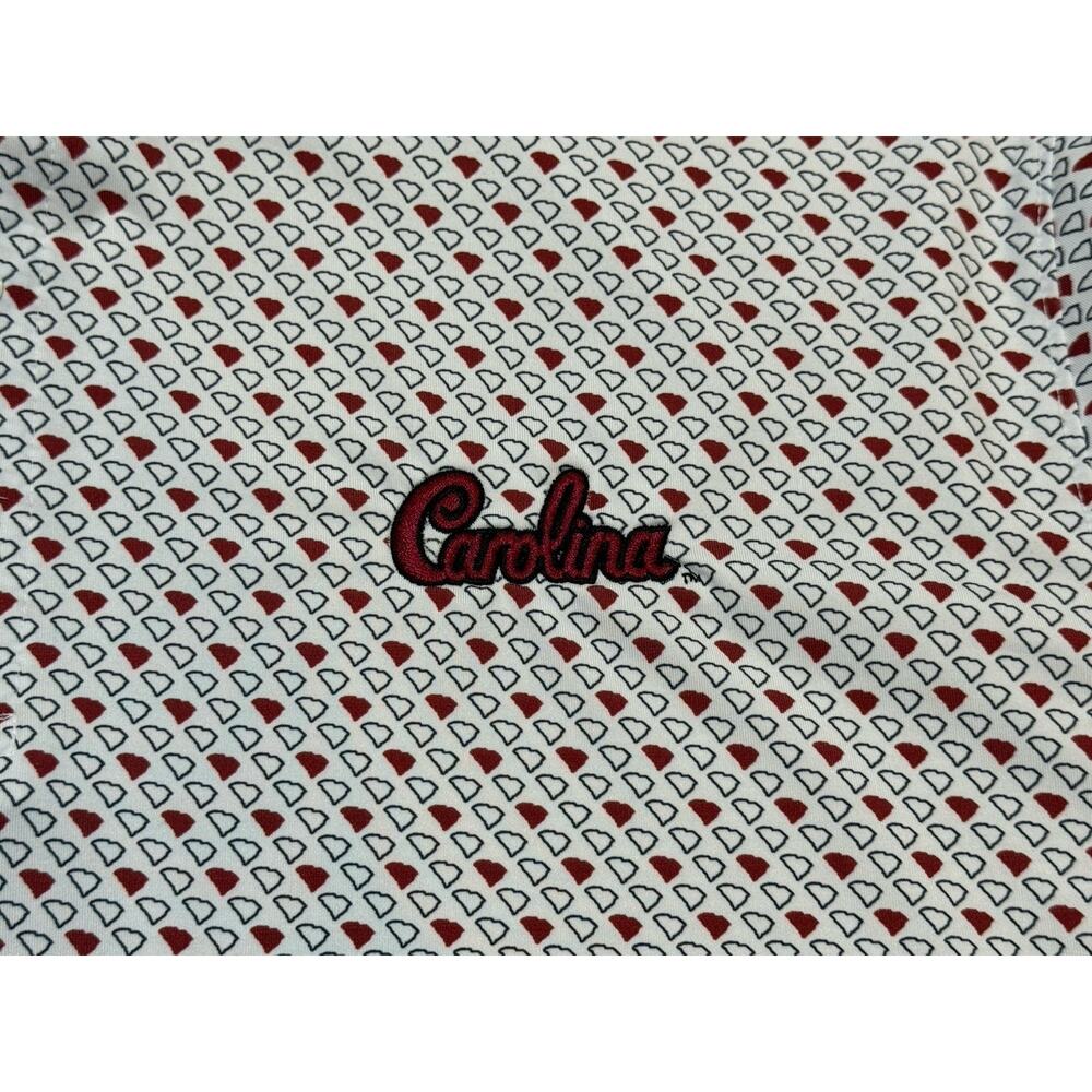Holderness & Bourne X South Carolina Gamecocks Polo Shirt Men’s State AOP Sz L - Picture 5 of 8